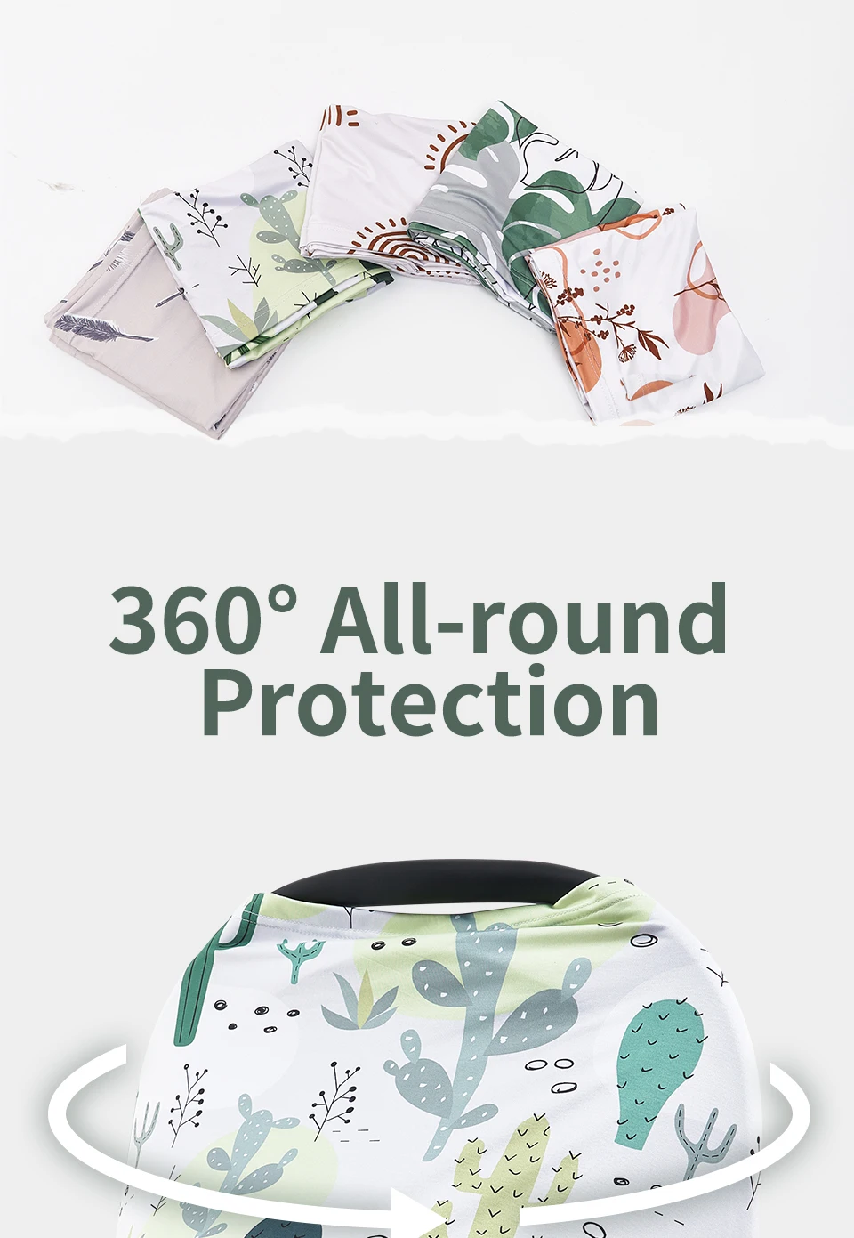 Uso múltiple: como manta, foulard y superficie de cambio