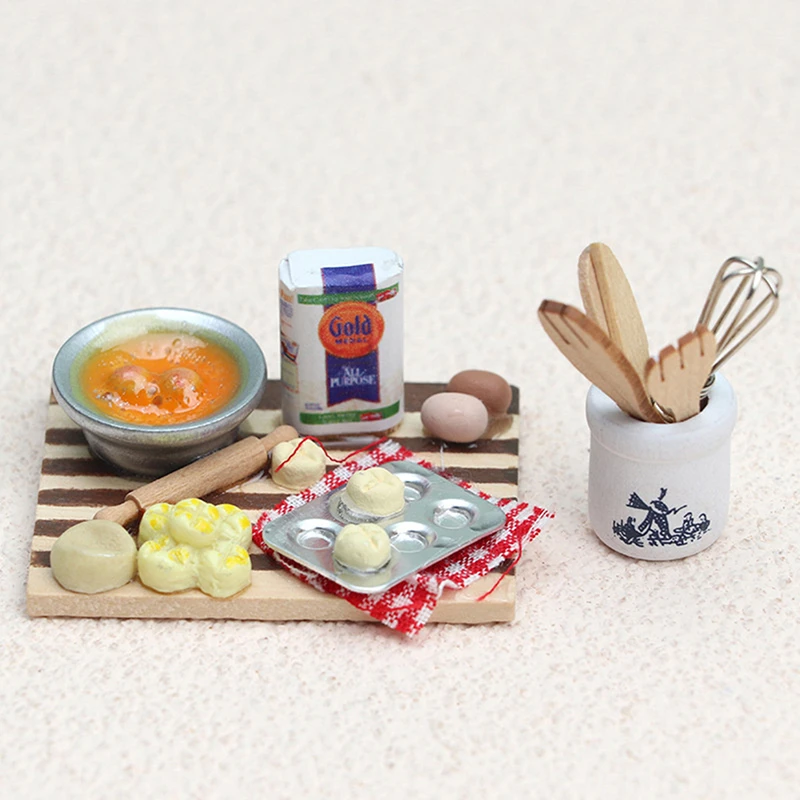 Utensilios mini para repostería en escala 1:12