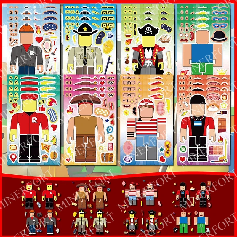 Roblox rompecabezas educativo con pegatinas DIY para niños - imagen 4