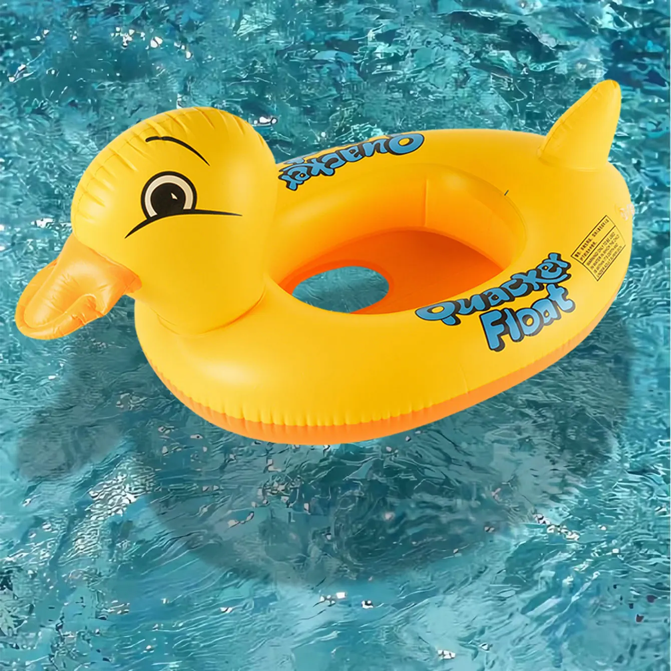 Flotador hinchable pato con anillo de asiento para piscina y playa - imagen 4