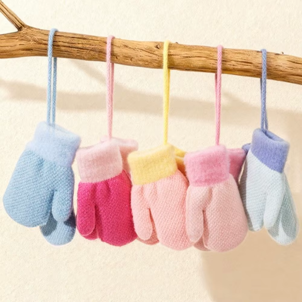 Guantes de esquí térmicos infantiles – Tejido suave antiviento - imagen 2