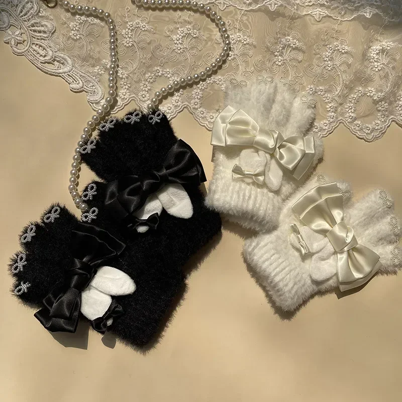Guantes de princesa con orejas y lazo - cálidos otoño-invierno - imagen 5