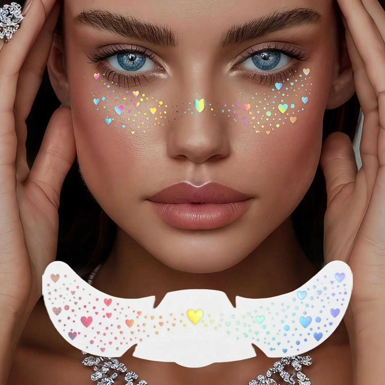 Tatuajes temporales de lunares con purpurina para fiestas y festivales - imagen 4