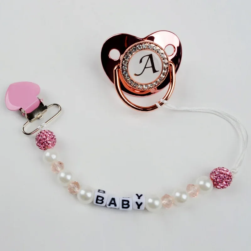 Cadena anticaída para chupete de cristal de arcilla corazón - imagen 5