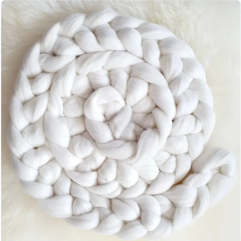 Trenza merino gruesa relleno cestas – Fotografía recién nacidos