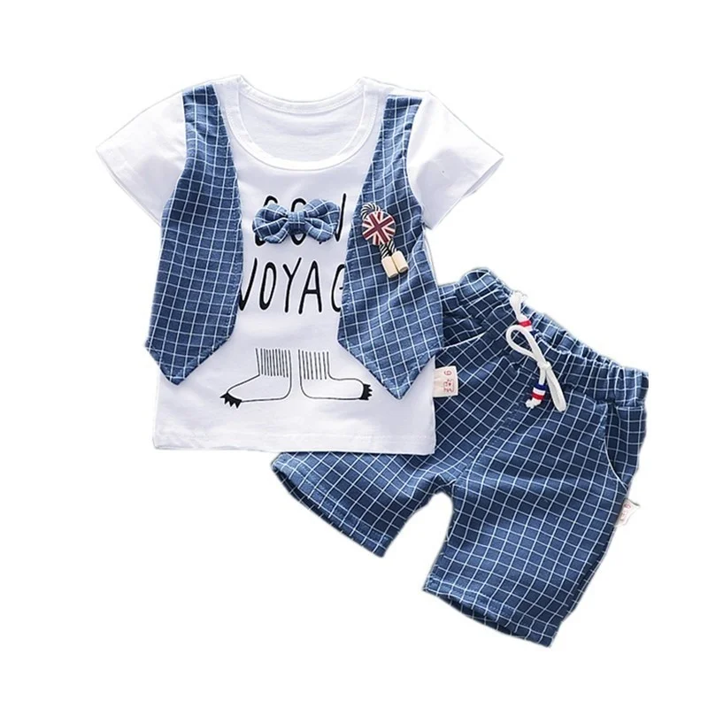 Conjunto de verano para niñas con camiseta y pantalones cortos - imagen 2