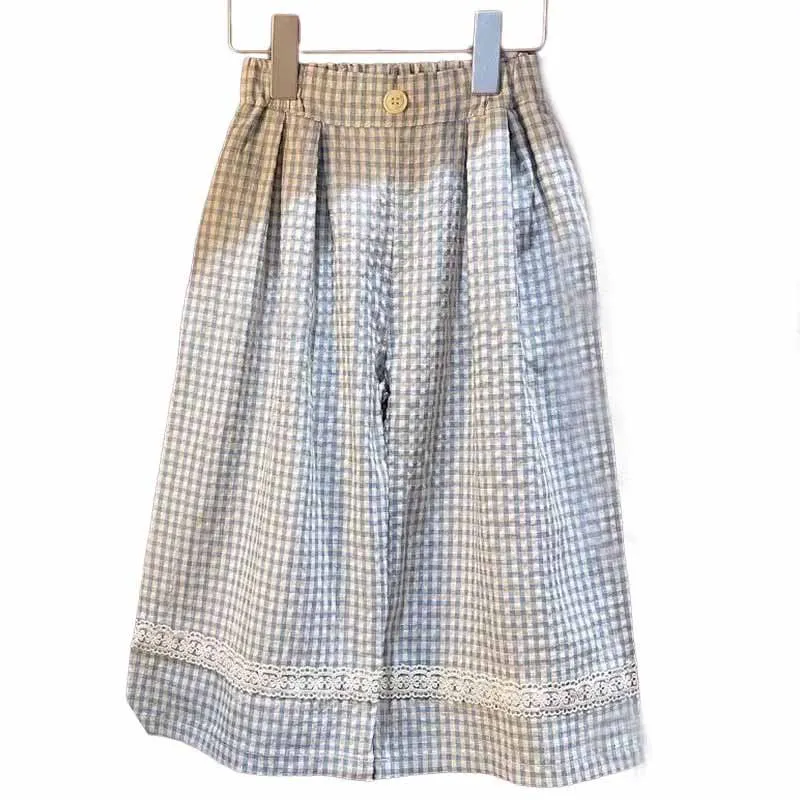 Pantalones de verano finos rectos casuales dulces para niños y niñas - imagen 5
