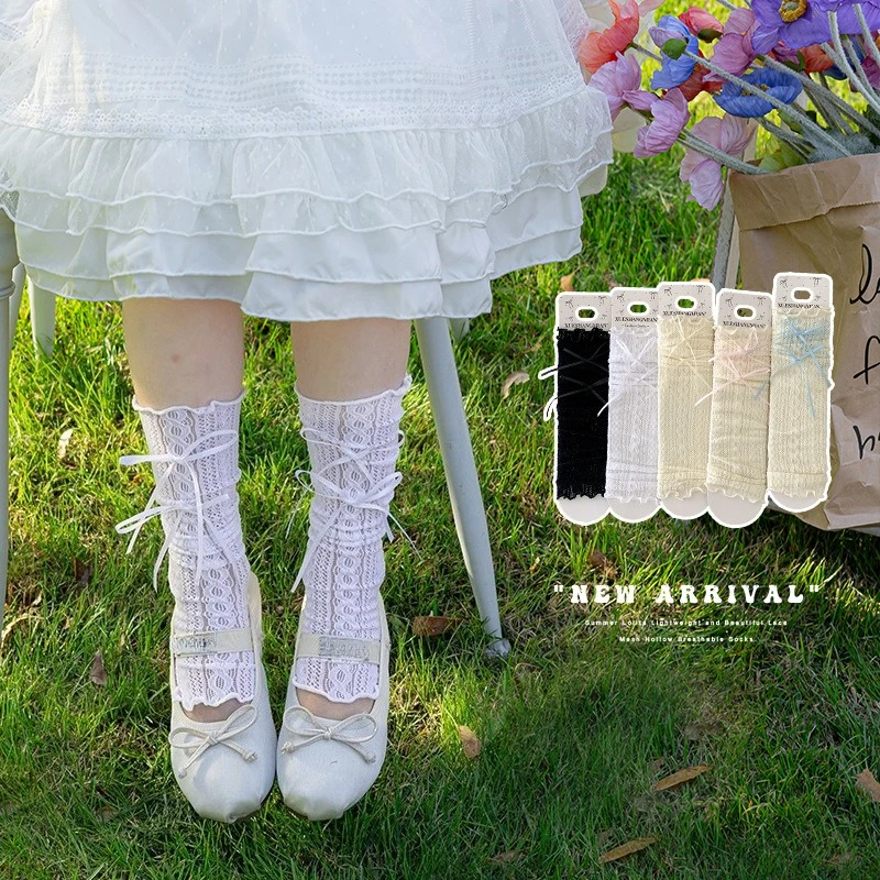 Calcetines encaje volantes ballet niña - imagen 2