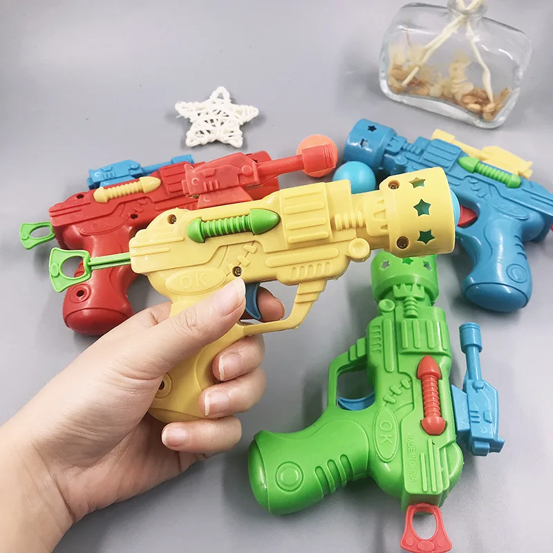 Pistola lanzadora de bolas blandas para niños – Juguete retro seguro - imagen 2
