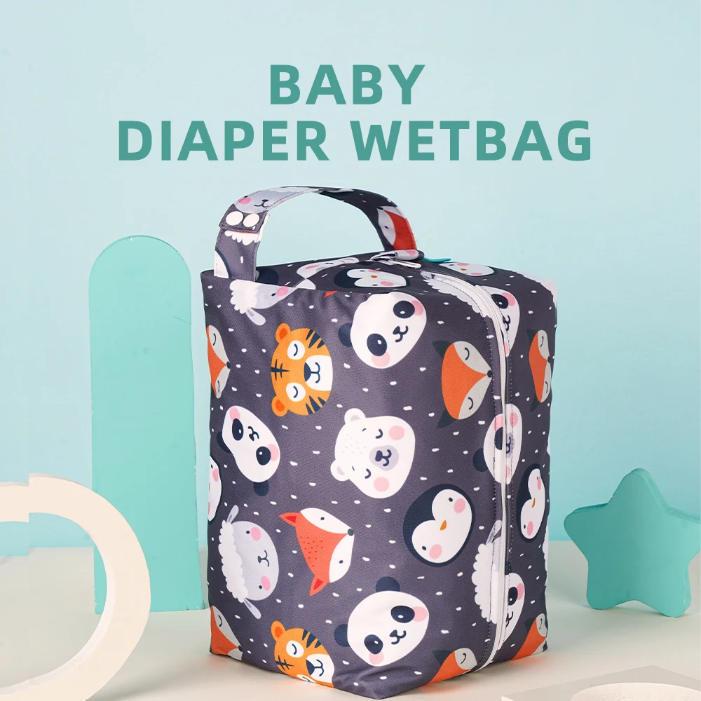 Bolsa húmeda impermeable para bebé – Diseño reversible para viaje - imagen 3