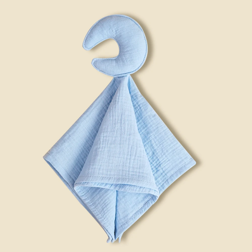 Manta de muselina de algodón para bebé con peluche gatito - imagen 4