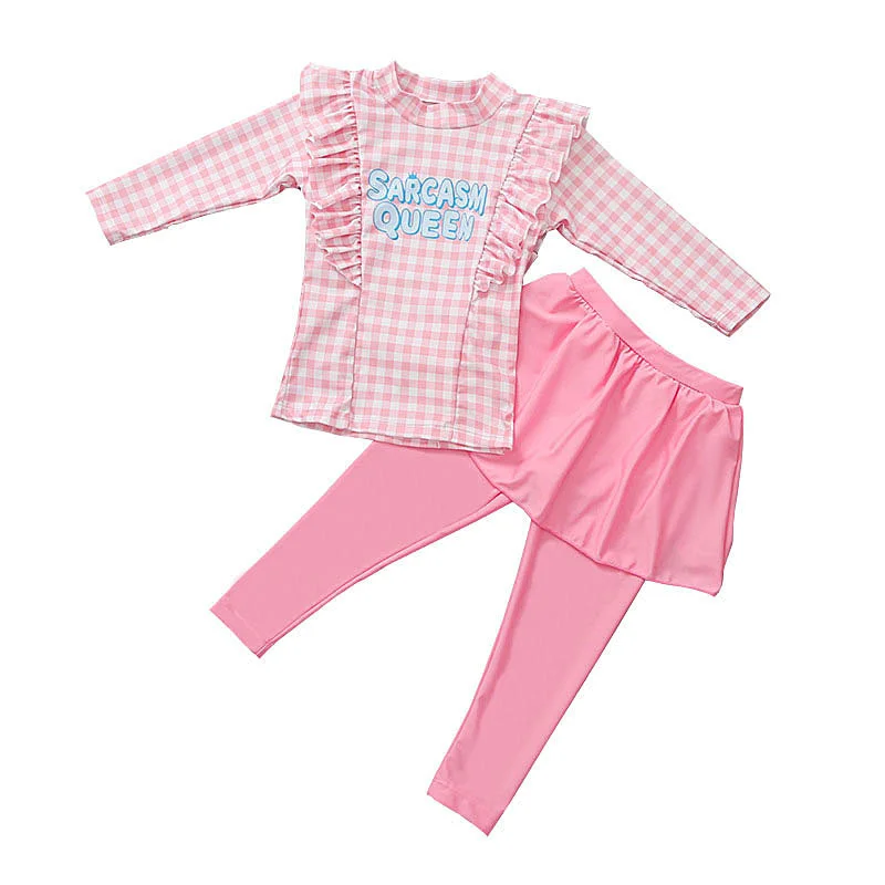 Traje baño infantil dos piezas manga larga con pantalón largo - imagen 3