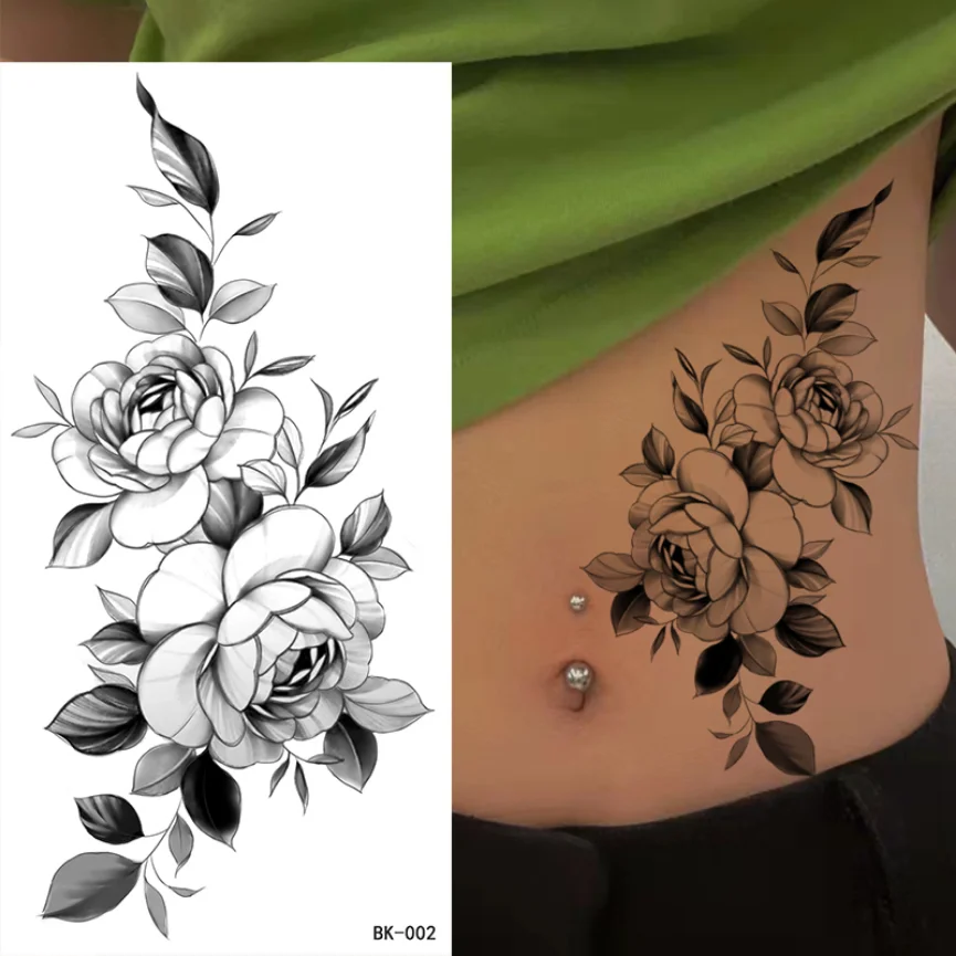 Pegatina de flor para brazo y pierna