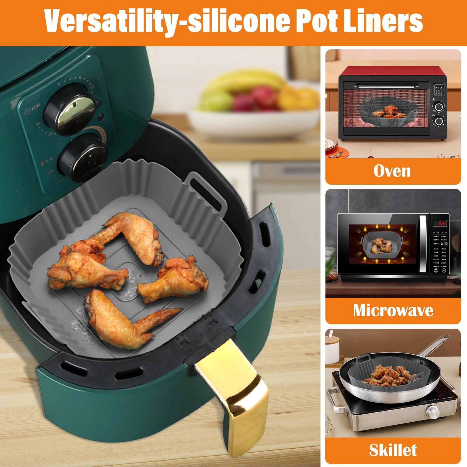 Cocina práctica con silicona