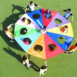 Paracaídas arcoíris para juegos al aire libre – Niños