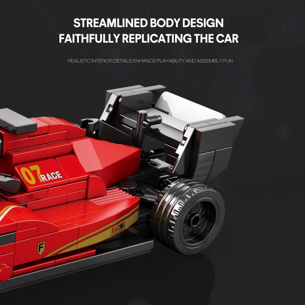 Bloques de construcción coche carreras fórmula para niños - imagen 3