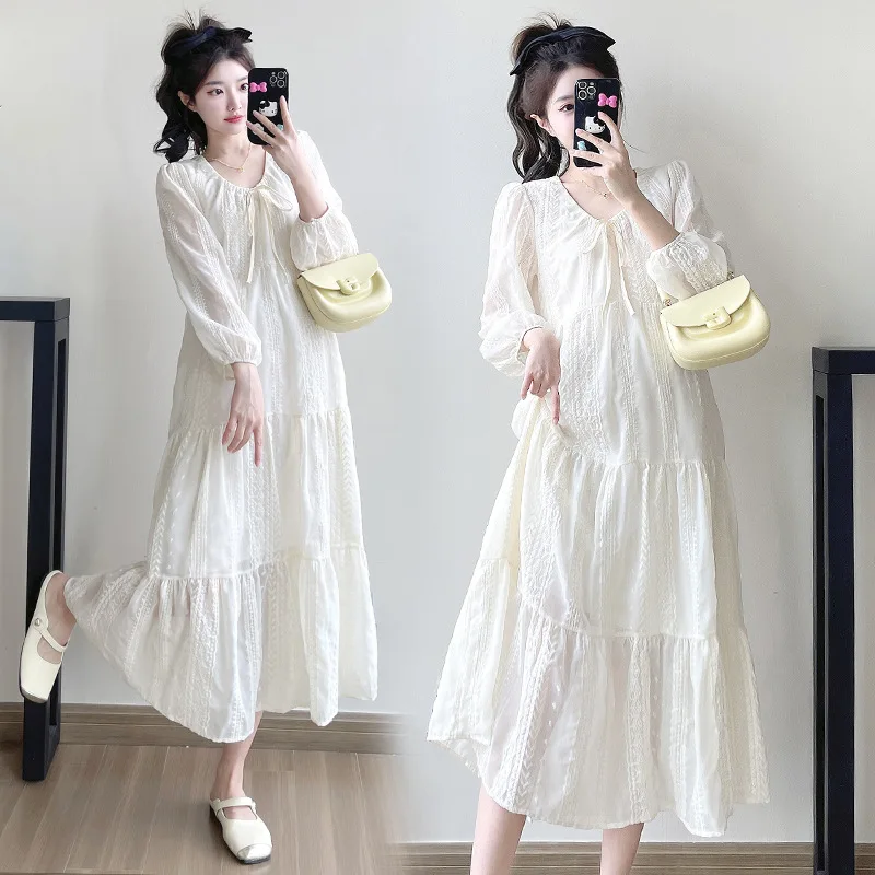 Vestido holgado de talla grande de primavera estilo artístico - imagen 2