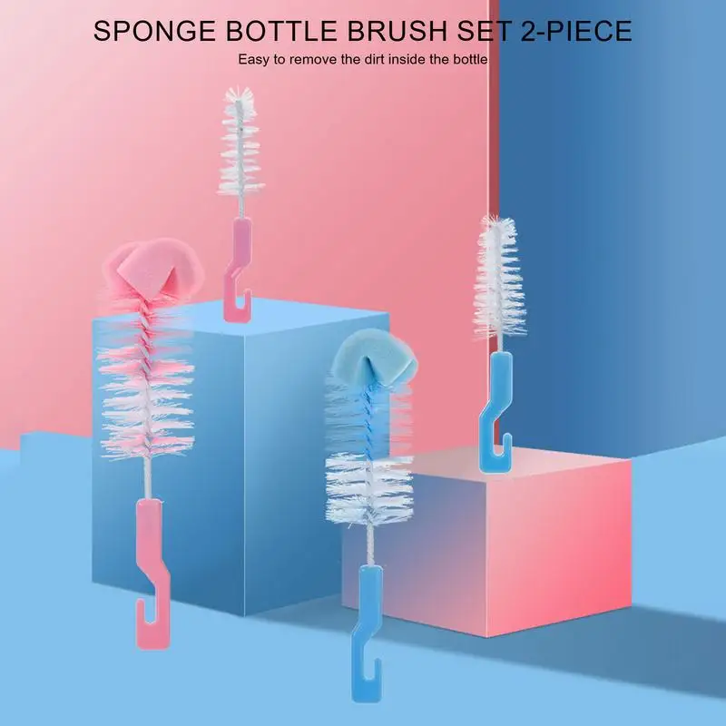 Cepillos limpieza biberones y botellas – Mango largo para cuello estrecho - imagen 5