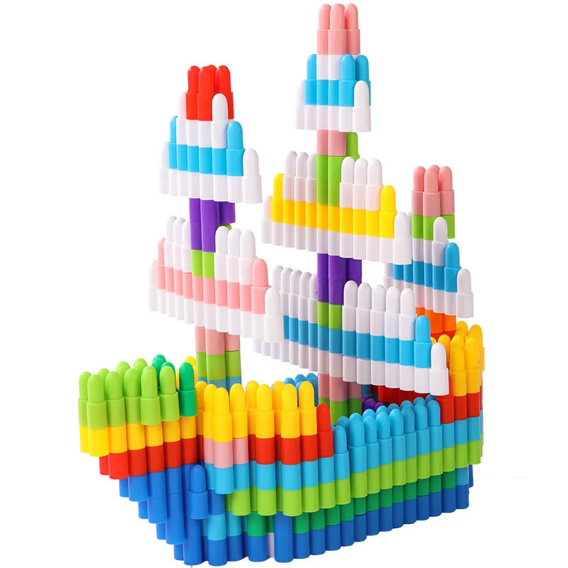 Bloques rompecabezas de plástico armables para bebés pequeños - imagen 2