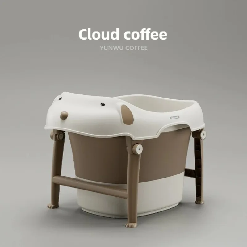Bañera plegable para bebé con base antideslizante portátil casa - imagen 5