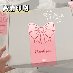 Pegatinas de agradecimiento decorativas para envolver cajas