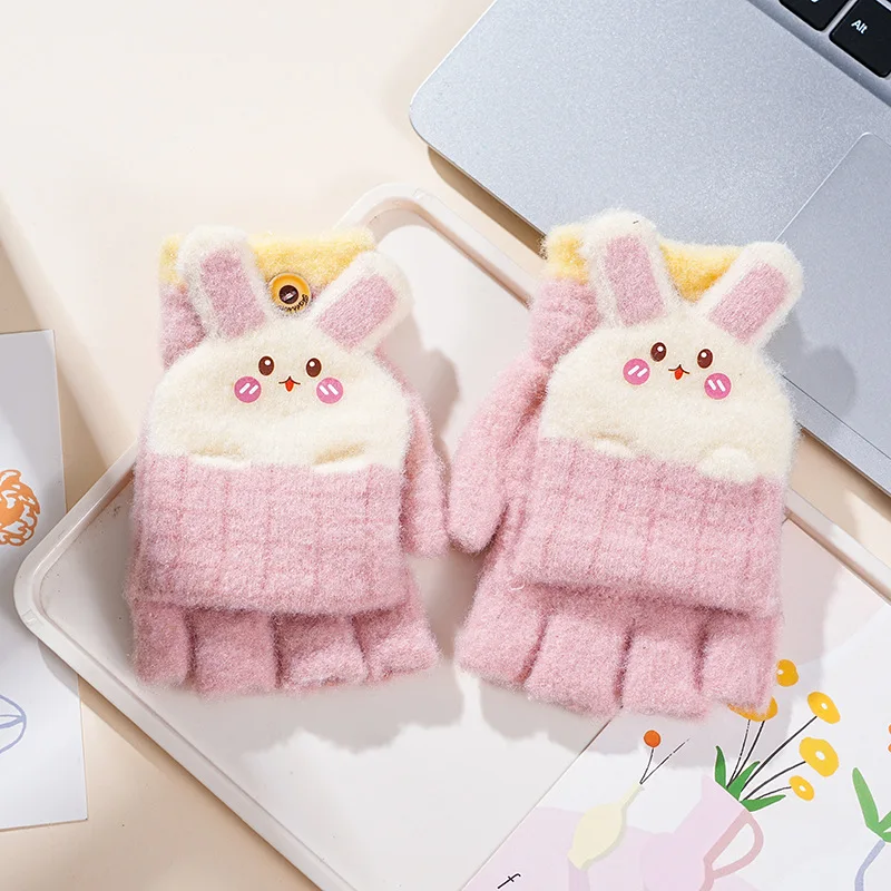 Manoplas infantiles con orejitas de conejo – Guantes térmicos - imagen 5