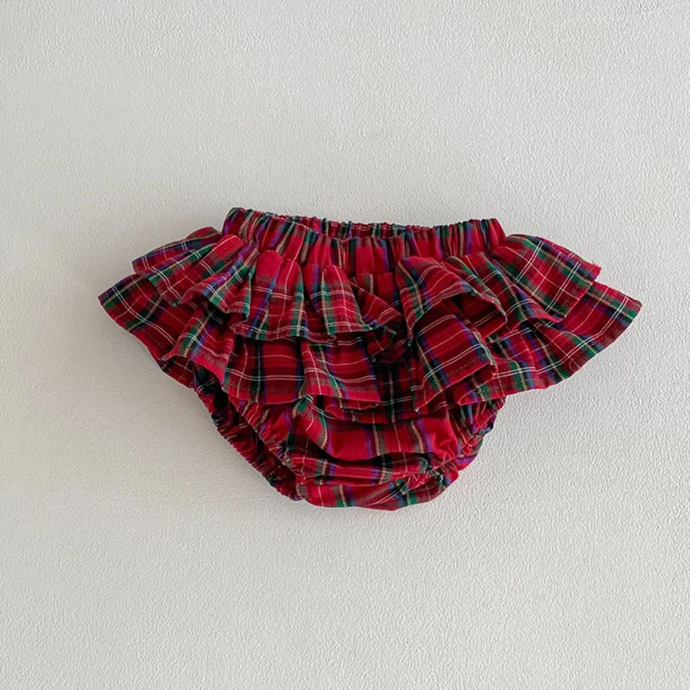 Falda tutú a cuadros con volantes para niña - imagen 2
