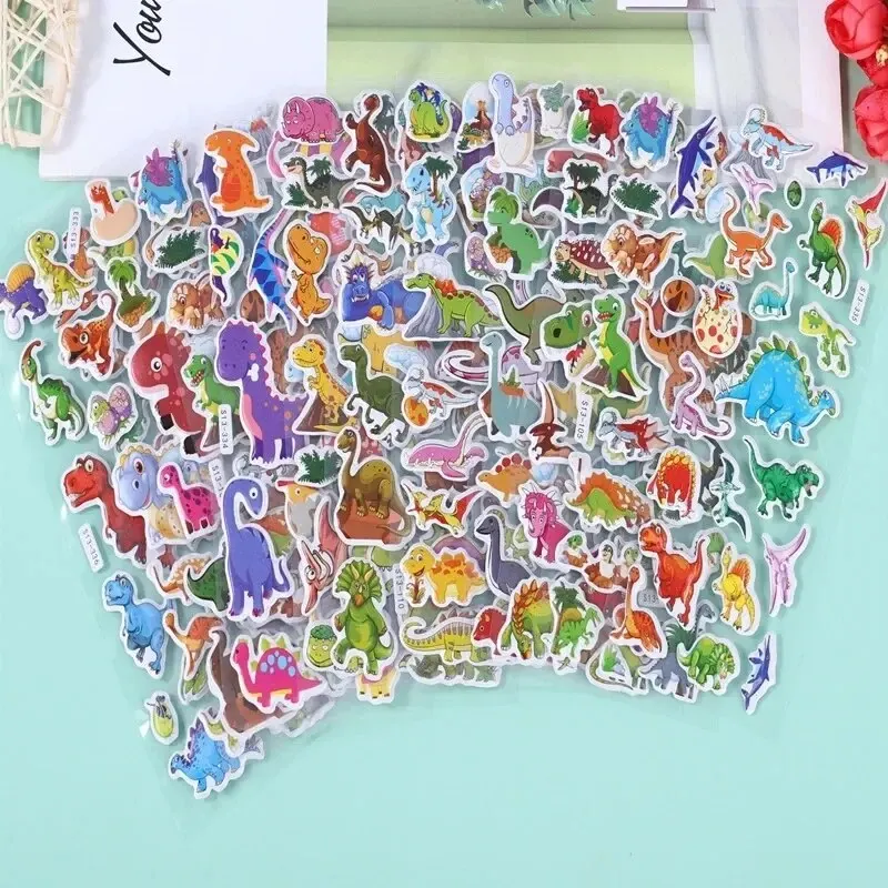 Pegatinas hinchadas para niños de animales animados, álbumes y regalos - imagen 2
