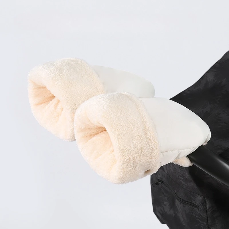 Manoplas para cochecito impermeables con forro polar grueso invierno - imagen 4