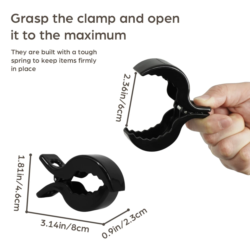 Clips para manta de cochecito de bebé de plástico ajustables - imagen 2