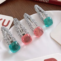 Pinzas de pelo con pedrería para niñas – estilo princesa