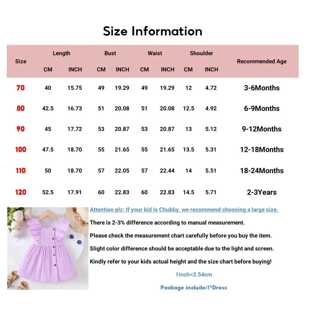 Vestido color púrpura para bebé niña