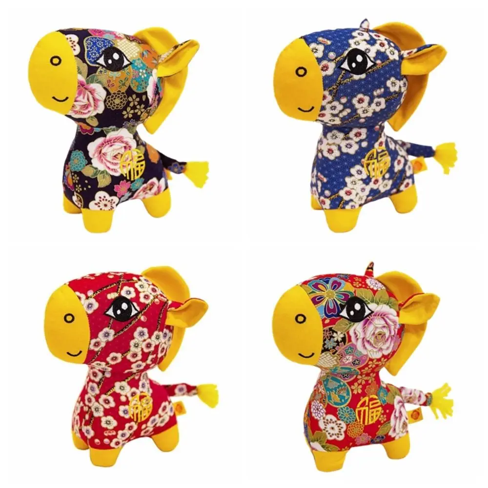 Peluche de caballo suave estilo chino, dibujos animados - imagen 3
