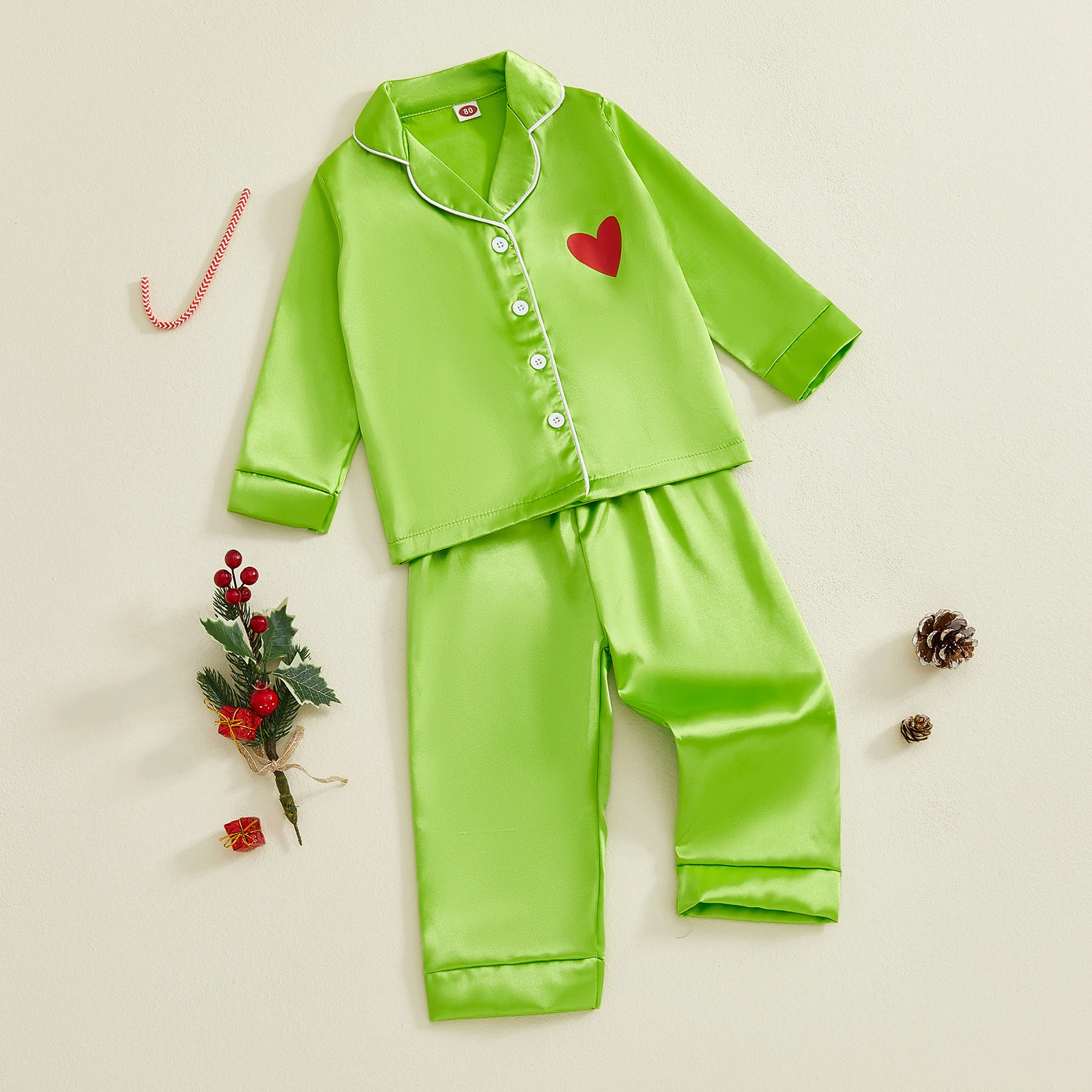 Pijama de satén para niños y niñas – Suave y elegante - imagen 2