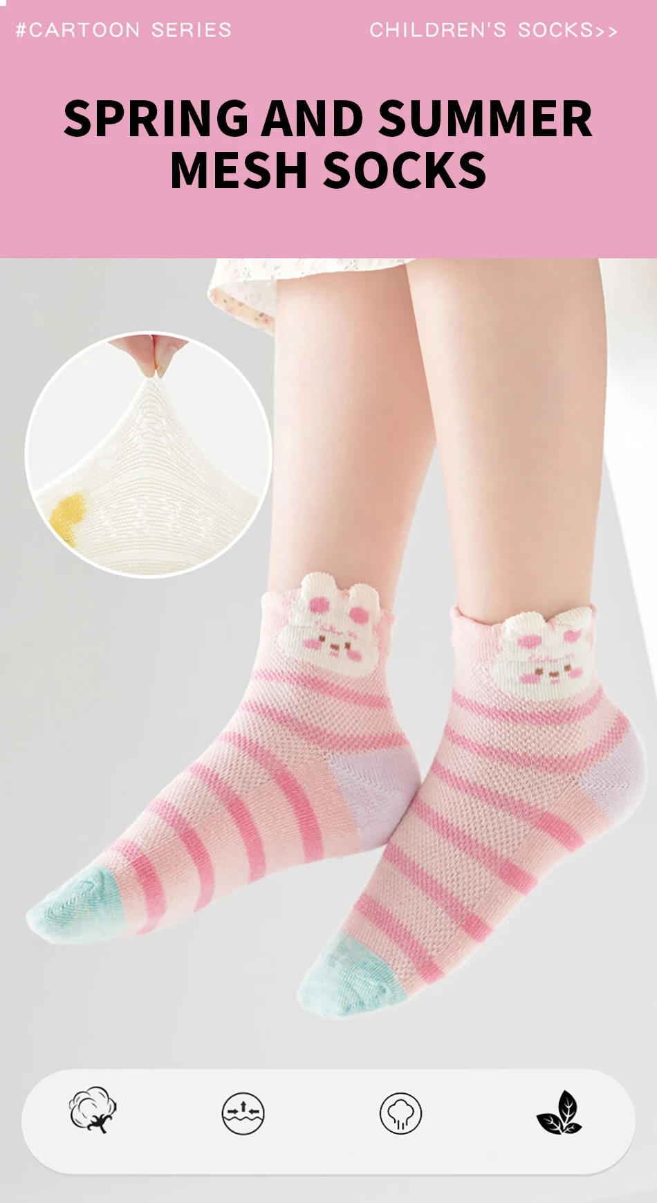 Calcetines tobilleros con dibujos animados