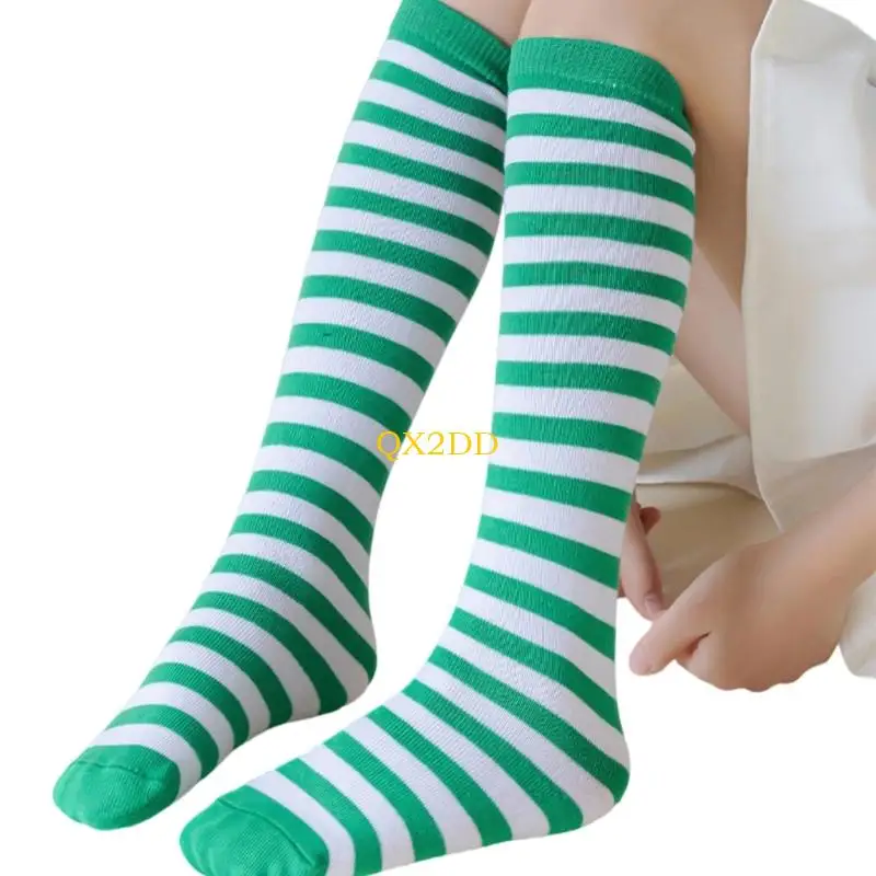 Calcetines a media pantorrilla de rayas suaves para niños - imagen 3