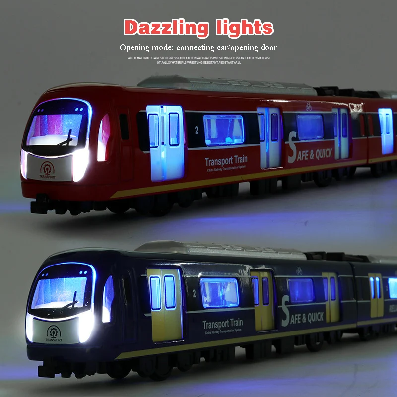 Tren de metal con luces y sonido realistas para niños - imagen 5