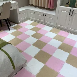 Alfombra infantil de felpa suave con espuma EVA entrelazada