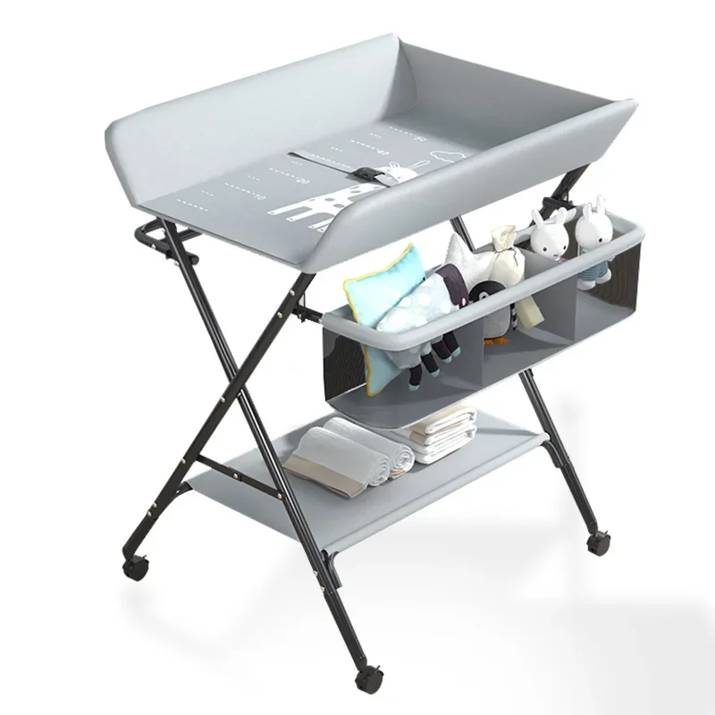 Mesa cambiador bebé plegable lavable para baño y cambio - imagen 5