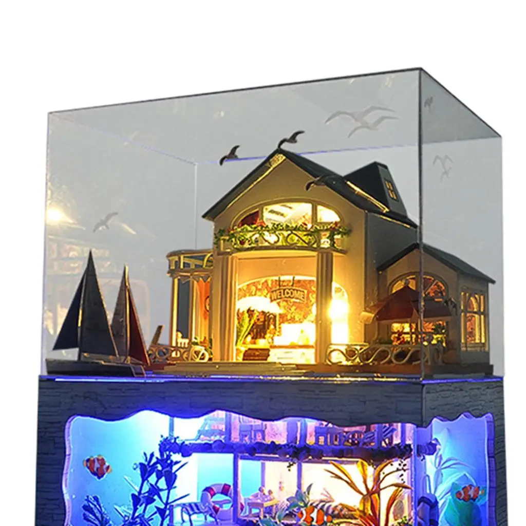 Kit muebles para casa de muñecas con luz LED infantil - imagen 4