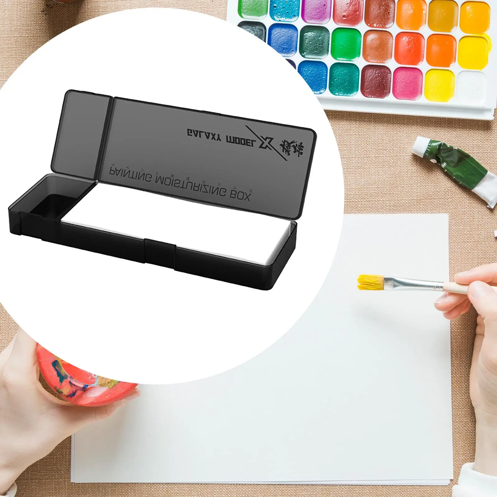 Paleta húmeda acrílica para pintura – bandeja de humedad