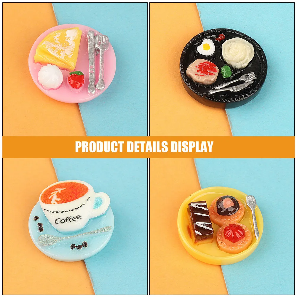 Miniaturas de comida de café para casa de muñecas – Atrezzo en resina - imagen 4