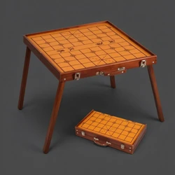 Mesa plegable para ajedrez chino con asa