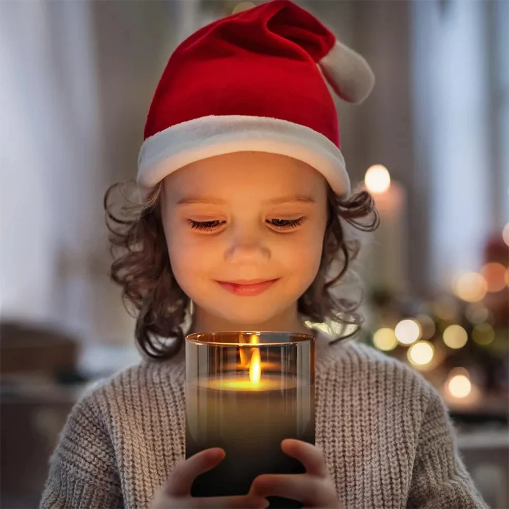 Vela iluminada suave