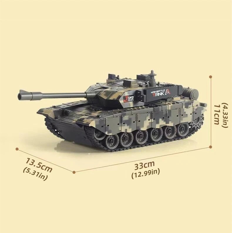 RC 99 T90 tanque radiocontrol de batalla con orugas y disparo - imagen 5