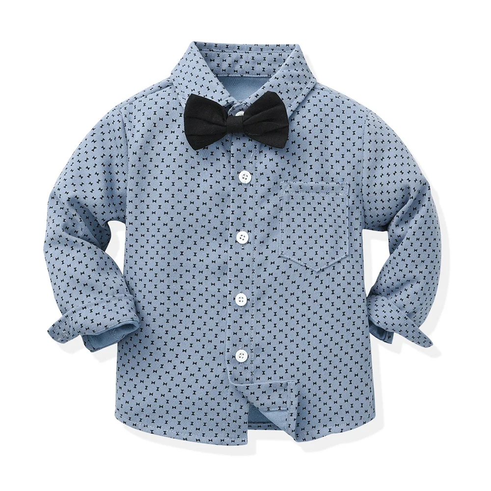 Conjunto infantil de tirantes con camisa manga larga para niño - imagen 5