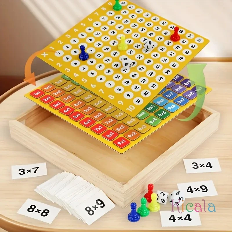 Tablero magnético con fichas de colores