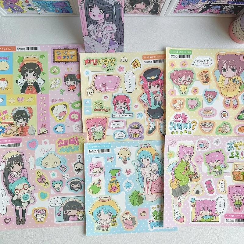 Pegatinas infantiles de dibujos para diario y álbum de recortes - imagen 4