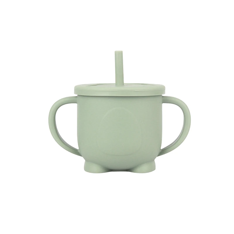 Taza con pajita antivuelco para bebé - Silicona sin BPA