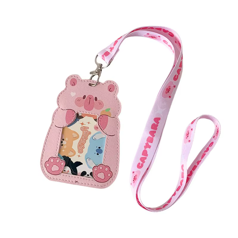 Soporte tarjetas cordón animal – Estuche bus Kpop resistente arañazos - imagen 3
